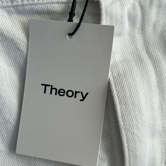 Theory Denim H-Line White Midi-Skirt Size 30 (8-10) - Picture 10 of 15